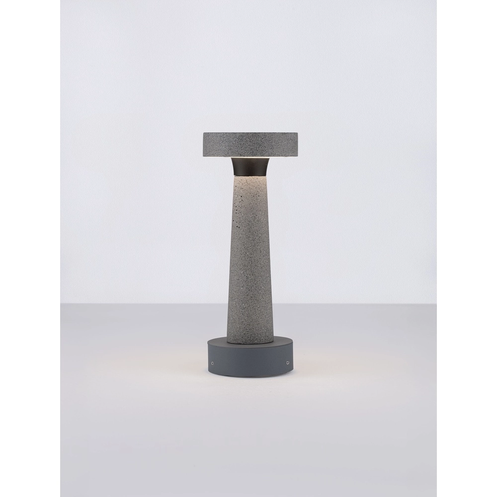 Lampe de jardin Cram gris béton 30cm Lyora 5212017454676