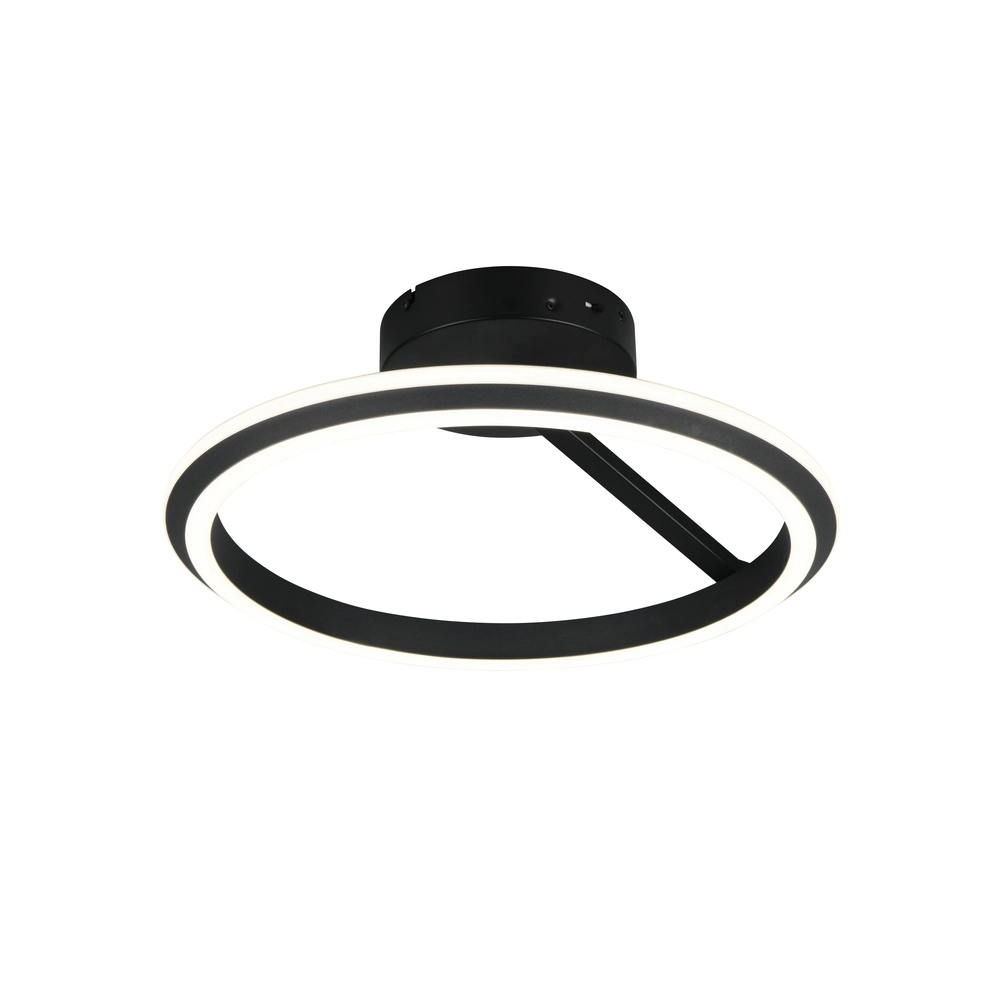 Plafonnier rond Amador noir Trio 4017807662092