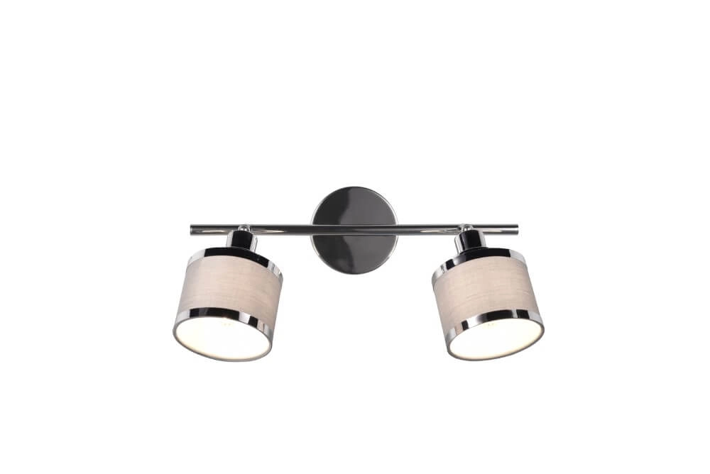 Spot en saillie design Arosa nickel, 2 lumières Trio 4017807581133