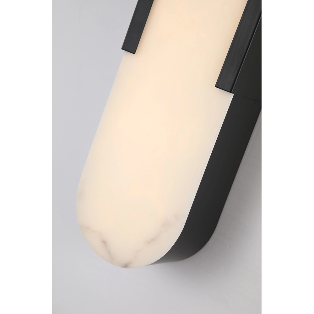 Applique murale Opaline noir 50cm Searchlight 5053423300764