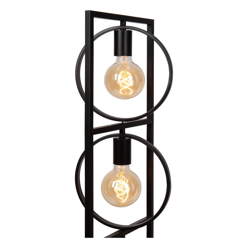 Lampe sur pied unique Suus Noir à 3 lumières Lucide 5411212010896