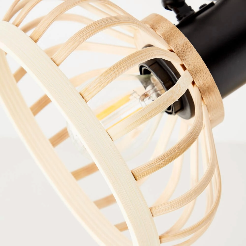 Plafonnier en bois Norah 3 lumières Brilliant 4004353409530