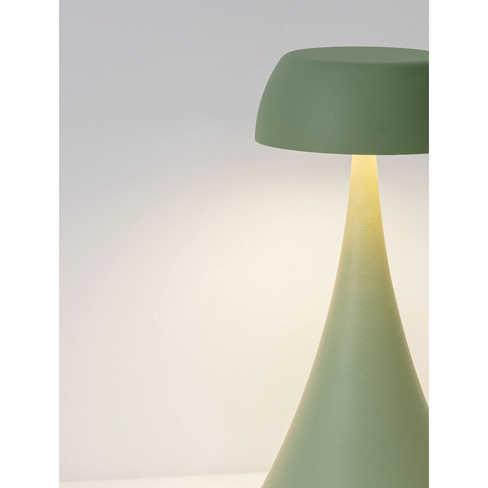 Lampe de table Ycro vert olive avec USB Lyora 5212017477002