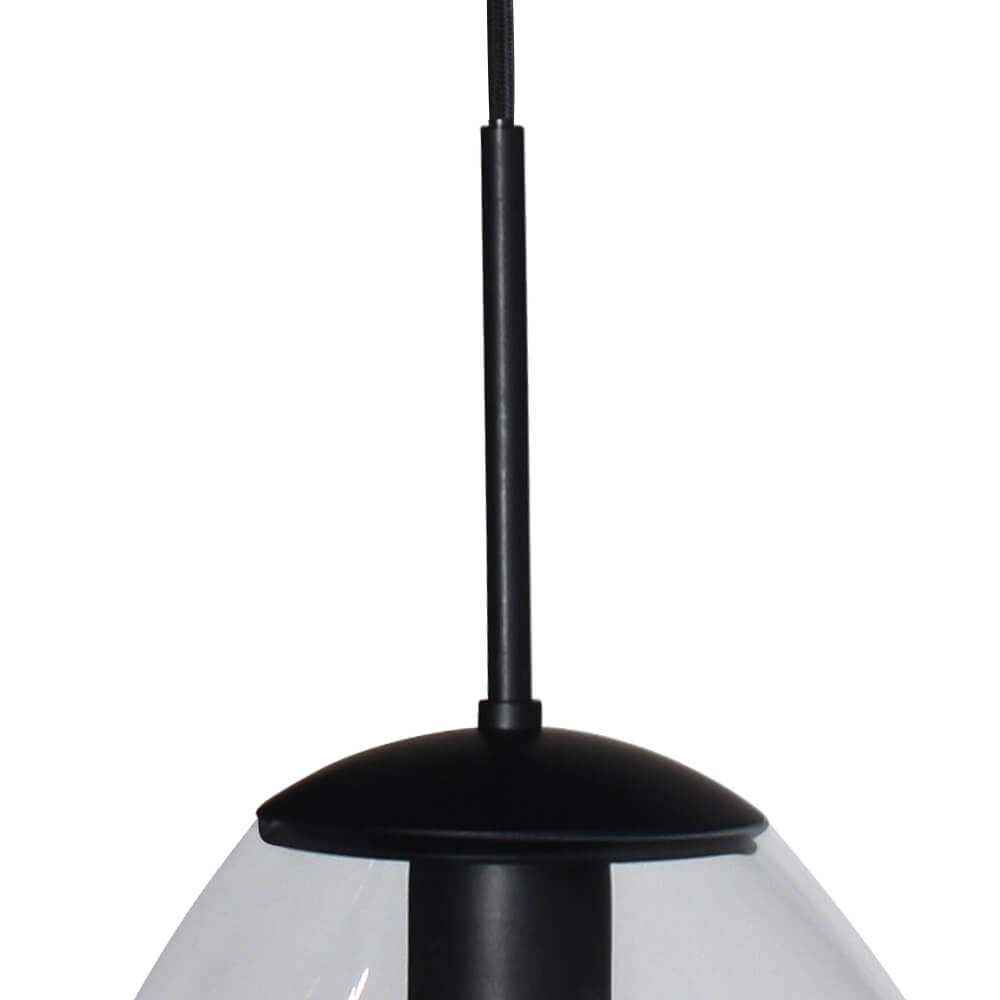 Lampe suspendue Lava 1x verre transparent Ø 24cm Masterlight 8718121279947