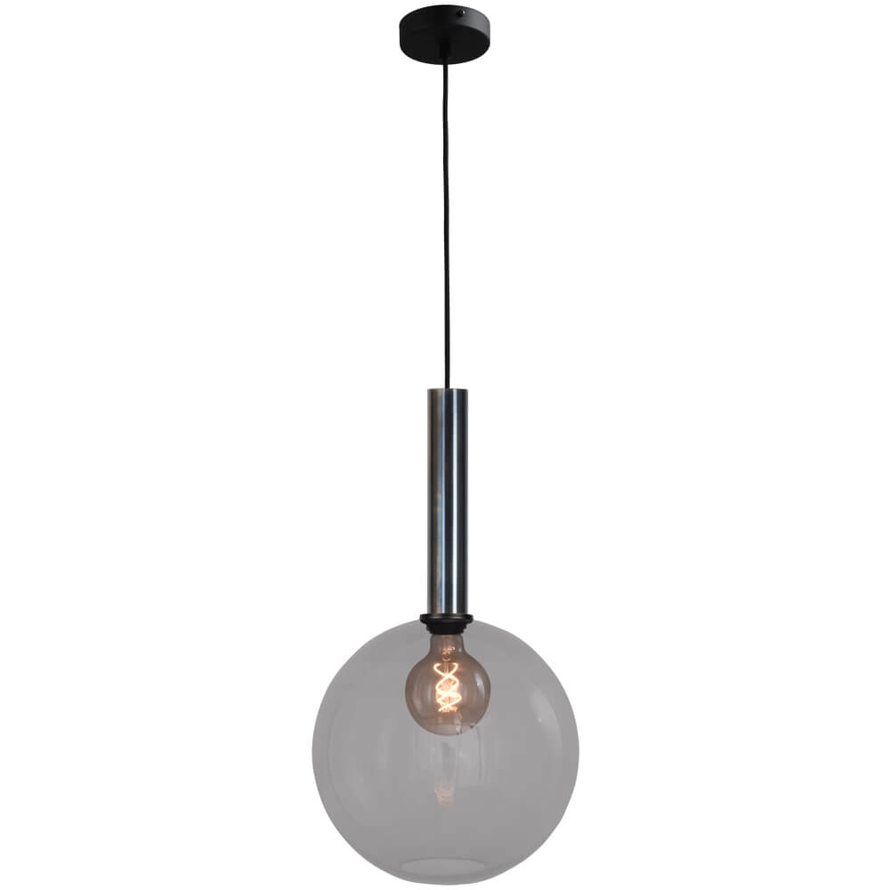 Lampe suspendue Ø 30cm Bella 2 Huile tachetée avec verre fumé Lampe suspendue Ø 30cm Bella 2 Huile tachetée avec verre fumé
