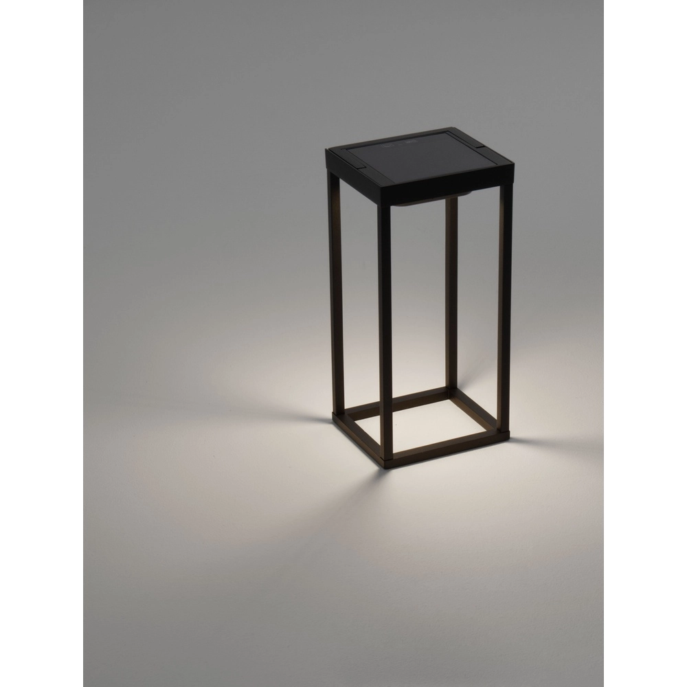 Lampe de table élégante Tegolo Anthracite solaire