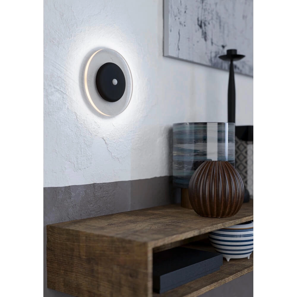 Applique murale Trepella Noir avec capteur Eglo 9002759758844