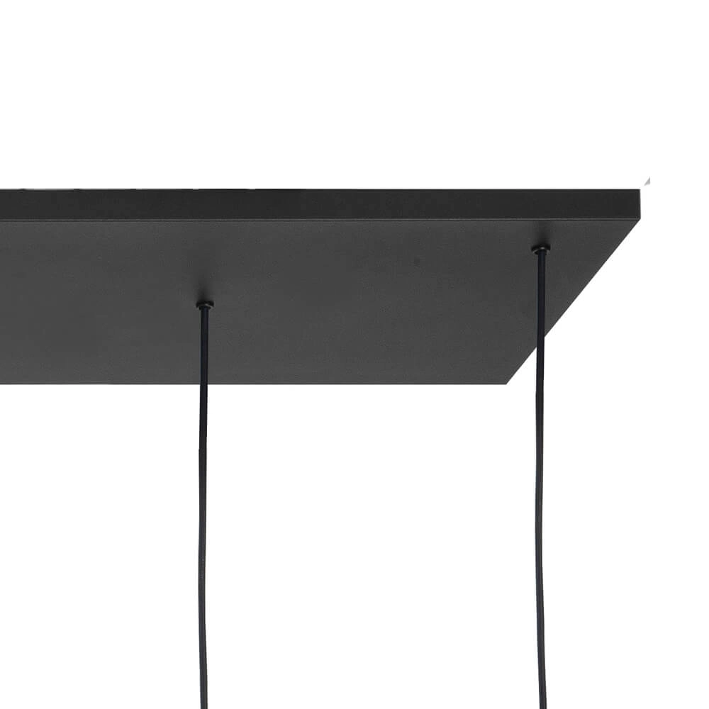 Lampe suspendue Perugia noir - 4x E27 - 3x GU10 Highlight 8718379046988