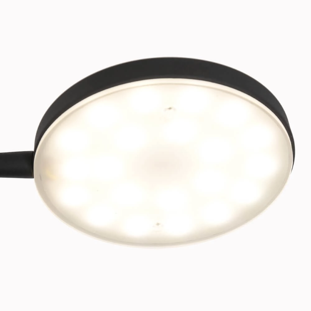 Lampe de lecture LED flexible Platu noir Steinhauer 8712746151510
