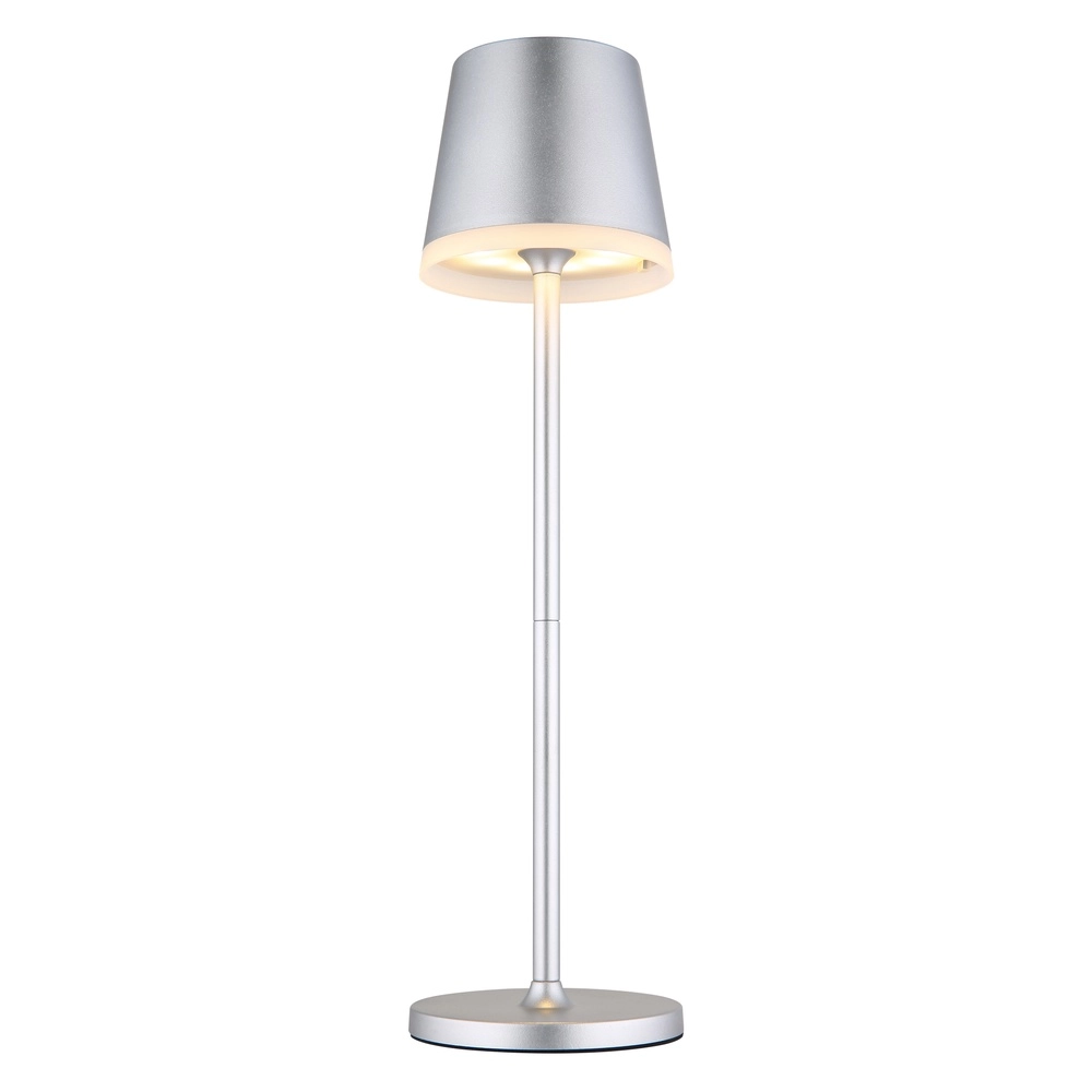 Lampe de table solaire Vannieso Gris argenté Globo 9007371478361