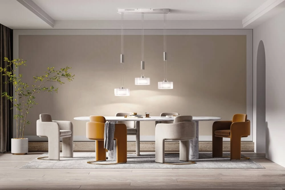 Lampe de salle à manger Lavin avec 3 capotes Fischer & Honsel 4001133604499