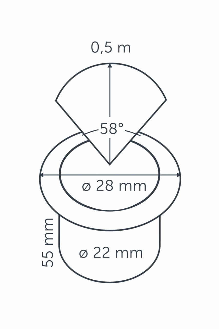 Petit spot encastré Hyve 22 RVS Led LED 12 volts In-lite 8717051003493