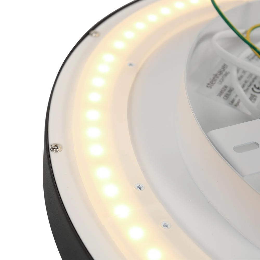 Plafonnier élégant Flady noir Ø 40cm Steinhauer 8712746171846