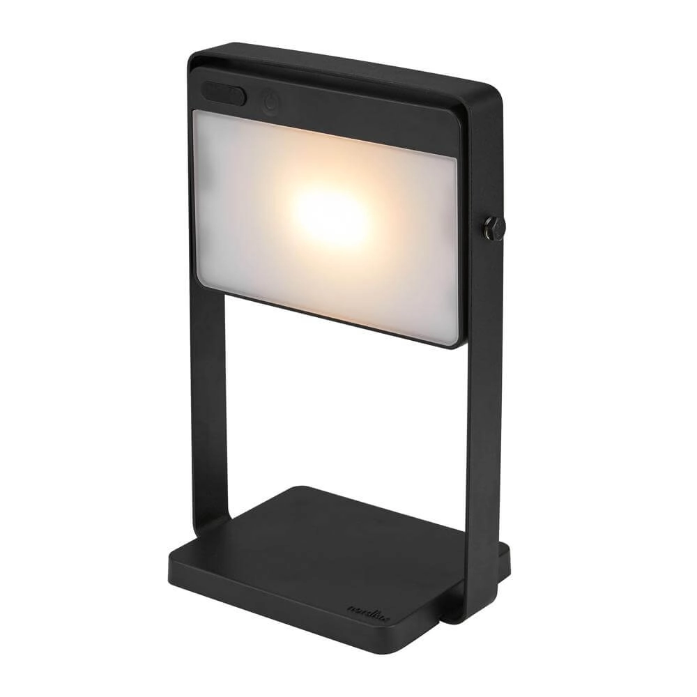 Lampe de table design Saulio Noir rechargeable