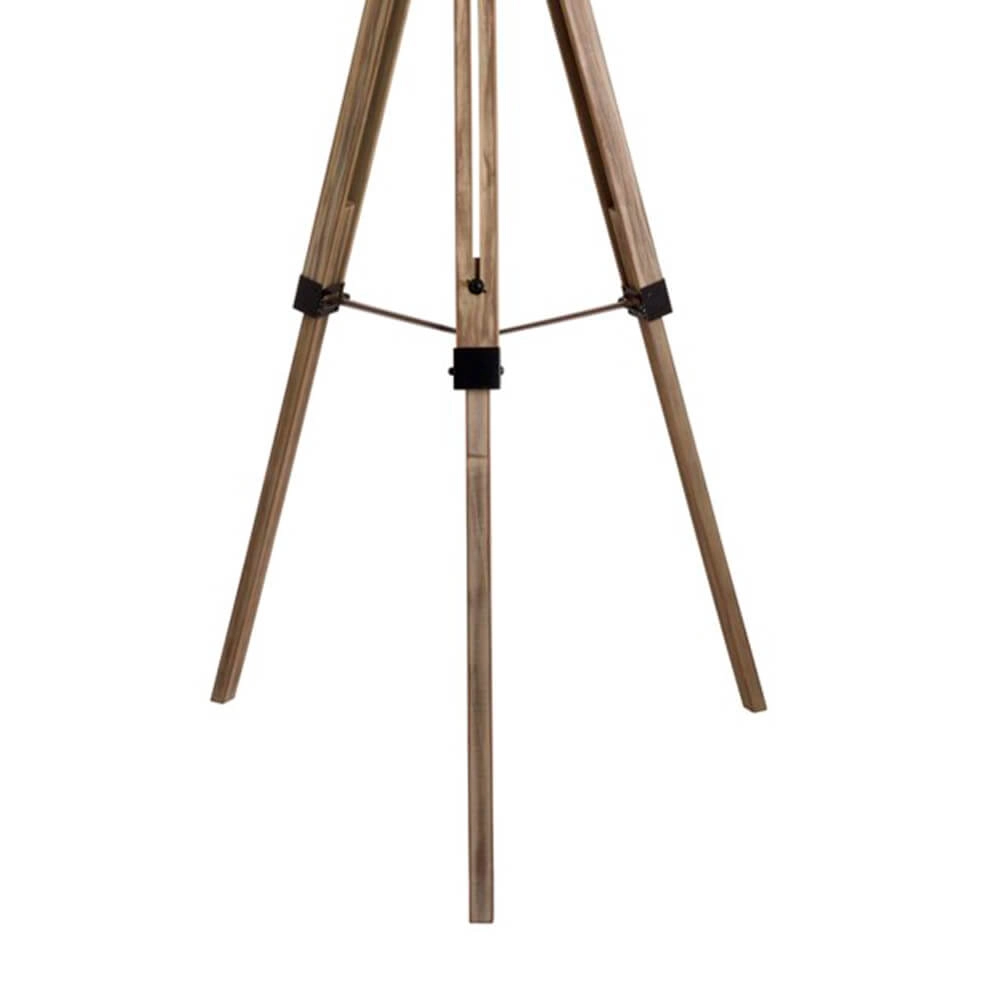 Lampadaire rural Easel Trépied 145cm bois taupe Searchlight 5053423055534