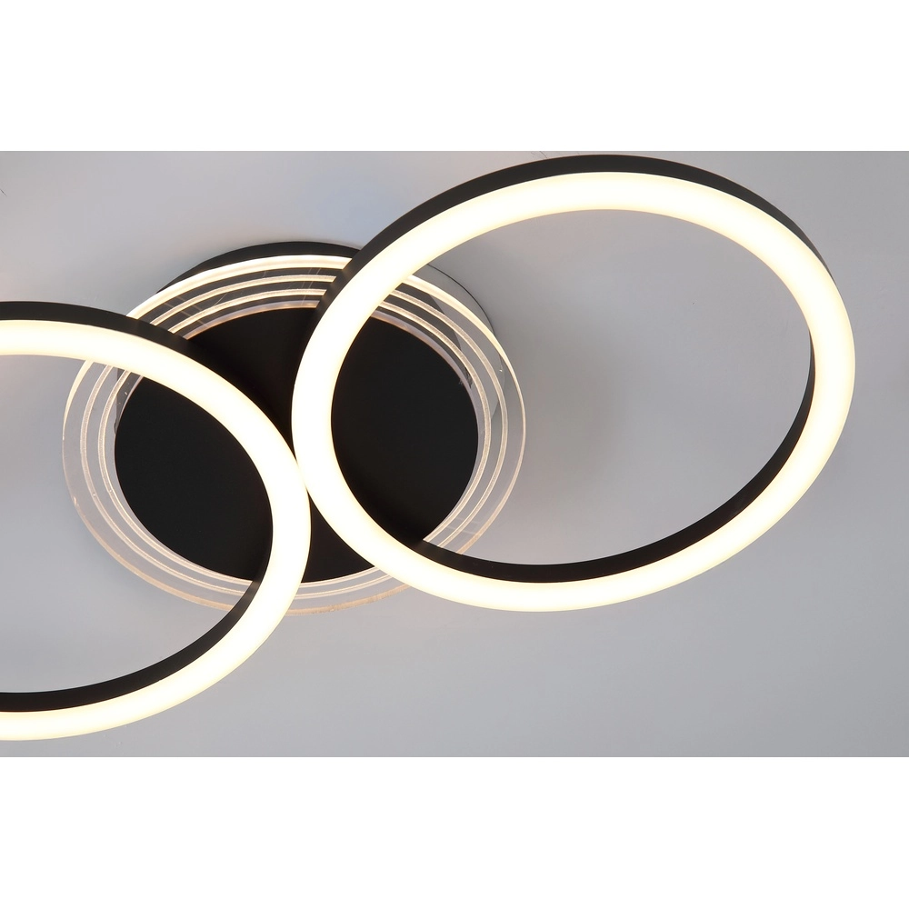 Plafonnier Contour noir Searchlight 5053423298764