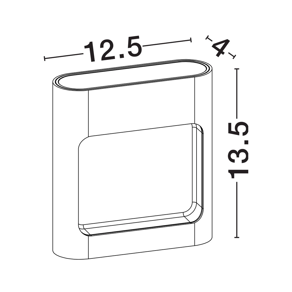 Applique murale noire Tall en bas Lyora 5212017453495