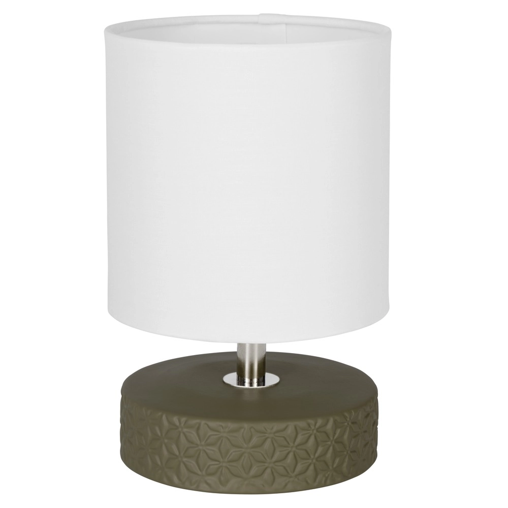 Lampe de table Romanoro rose avec vert