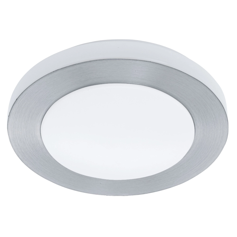 Lampe de plafond ronde Led Carpi blanc avec métal