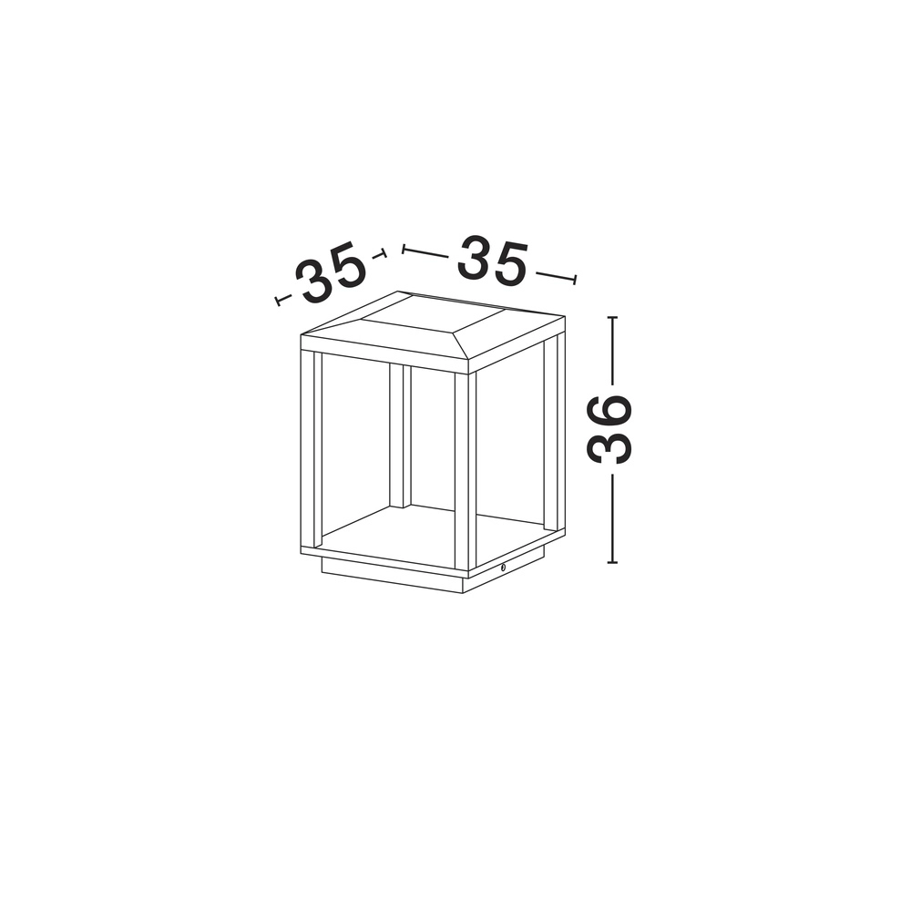 Lampe carrée Prive 36 cm Lyora 5212017453174