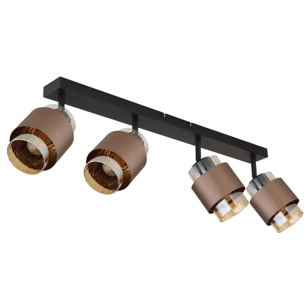 Lampe de plafond à design Milley Noir à 4 lumières Globo 9007371589340