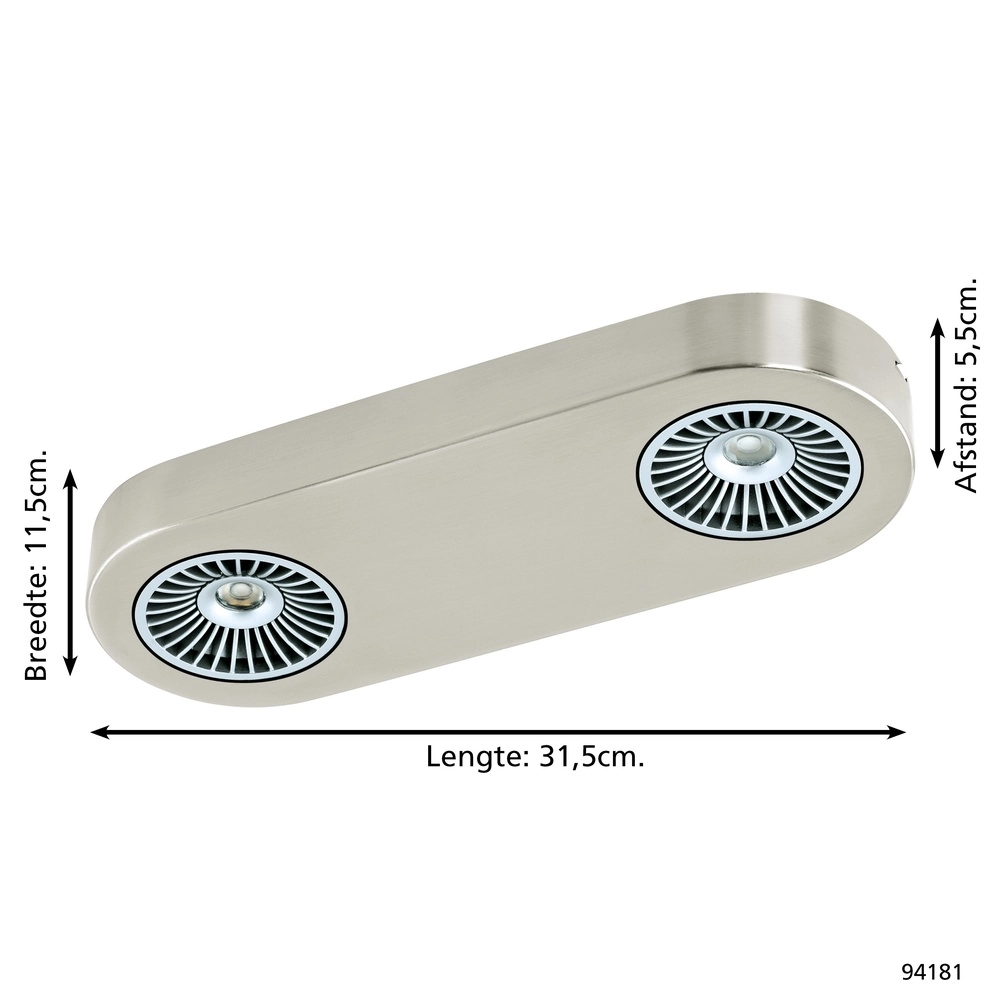Lampe de plafond Montale 2 lumières Eglo 9002759941819