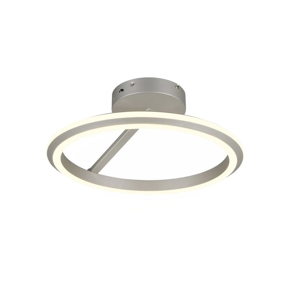 Plafonnier rond Amador nickel