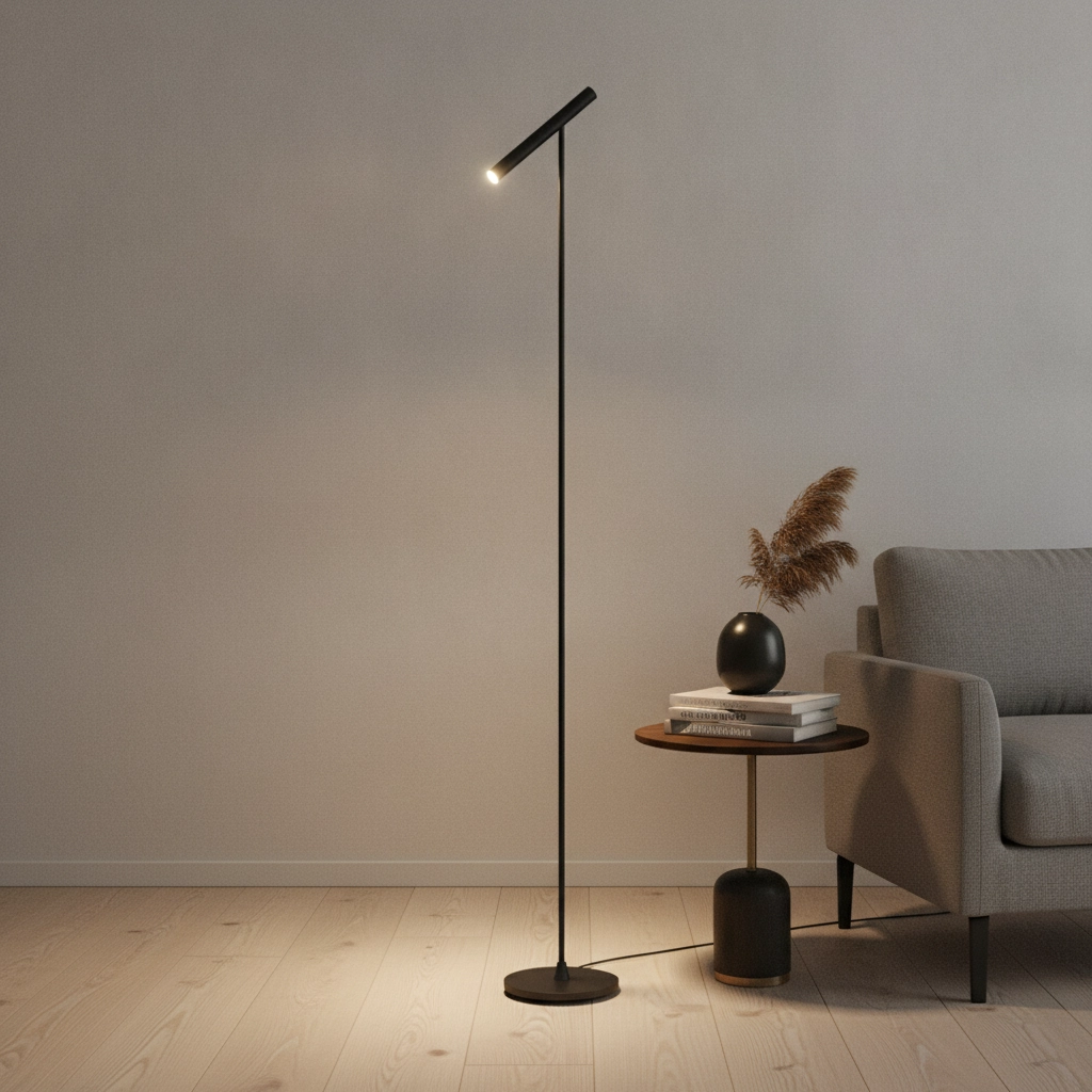 Lampadaire design Kansas noir