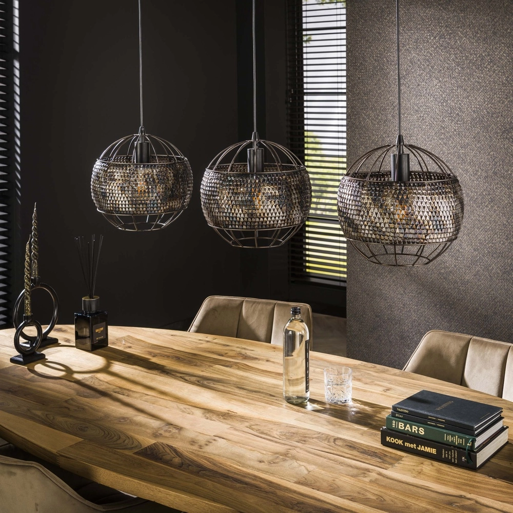 Lampe suspendue à l’échelle Armor 3x Ø 30cm Lyora 8716803512887