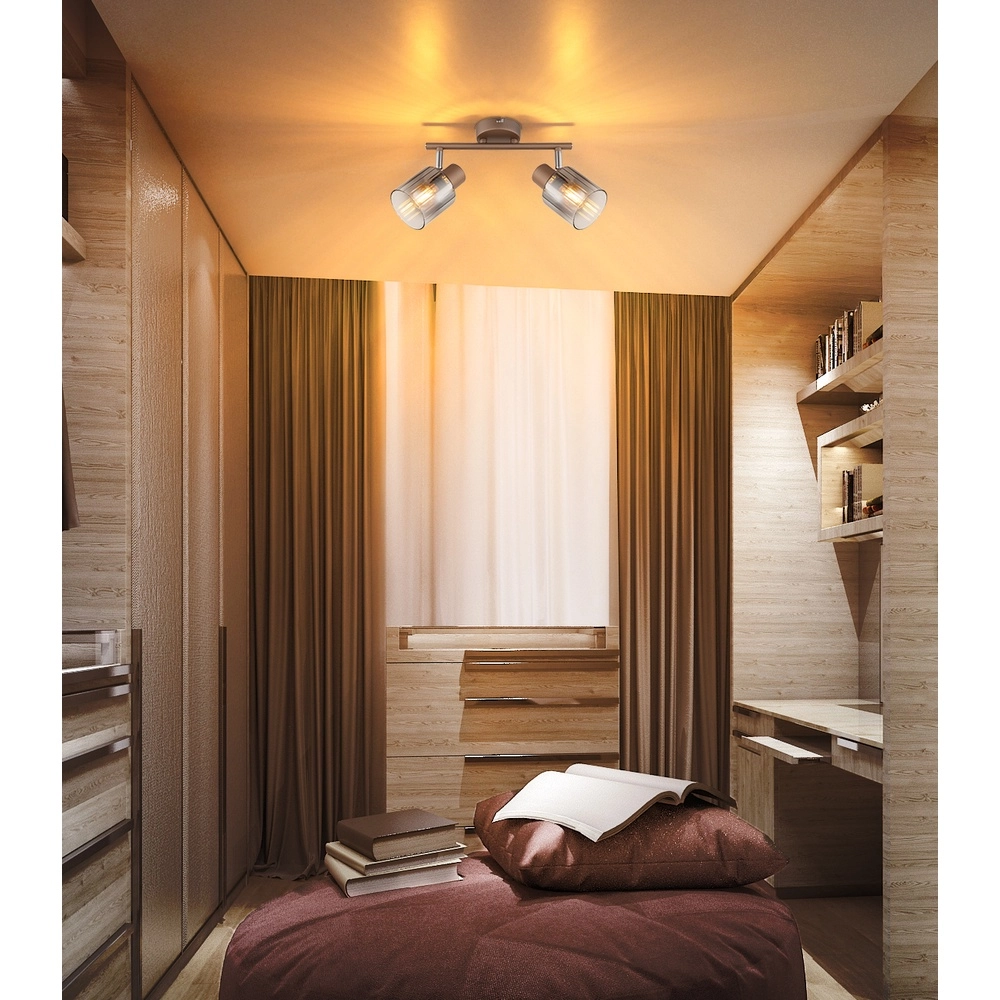 Lampe de plafond Walton 2-café marron clair Globo 9007371592173