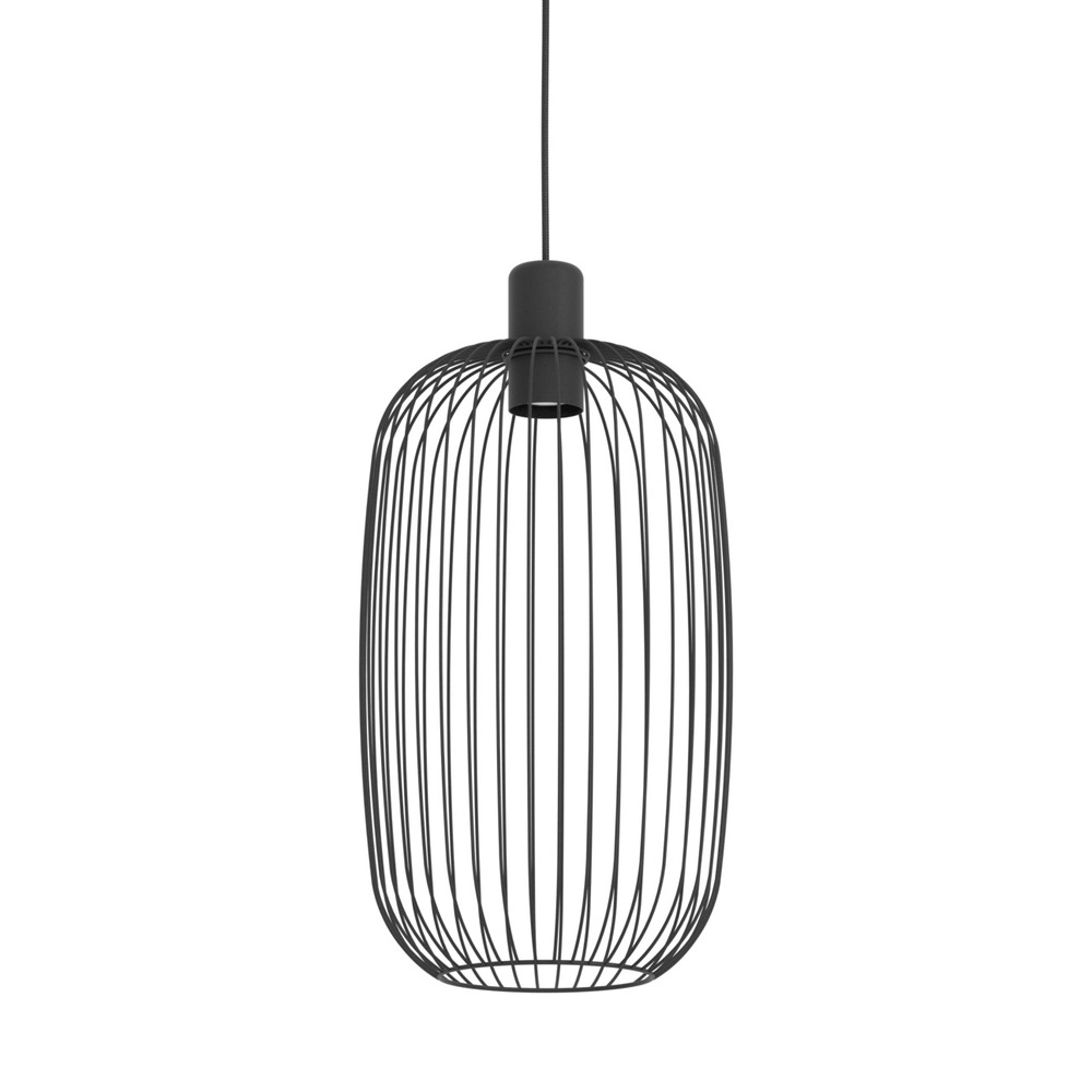 Lampe suspendue filaire Lodods noir Ø 22cm Eglo 9008606390274