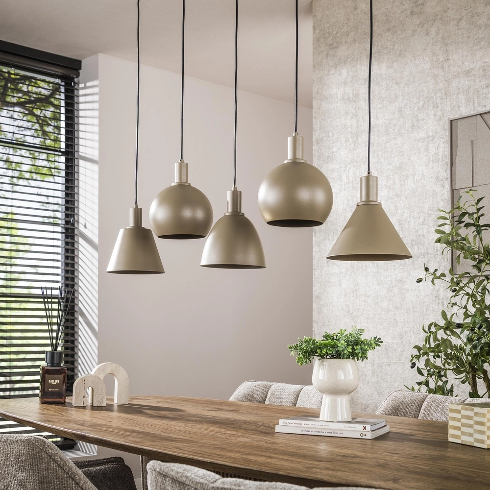 Lampe suspendue à sable Metallo Table à manger - 5x E27 Lyora 8716803512320