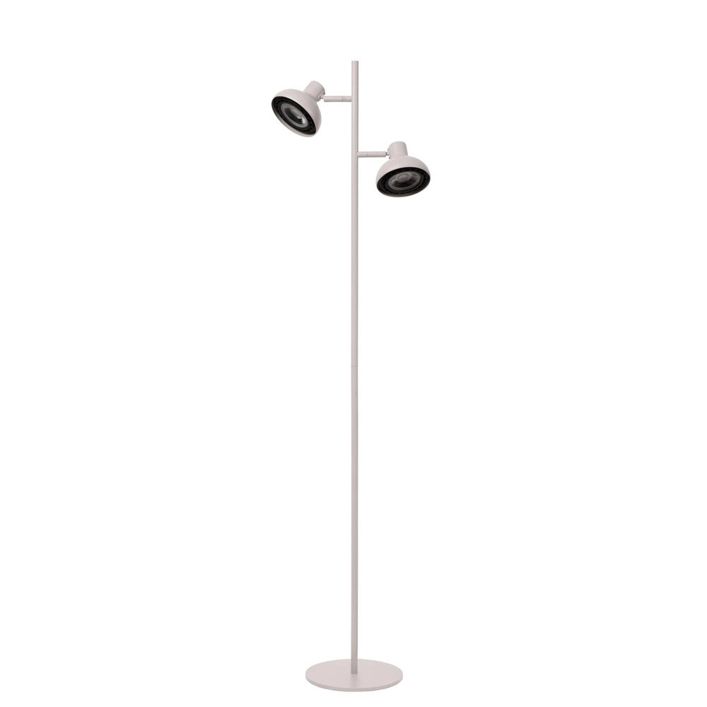 Lampe sur pied à deux lumières Sensas design blanc GU10 ES111