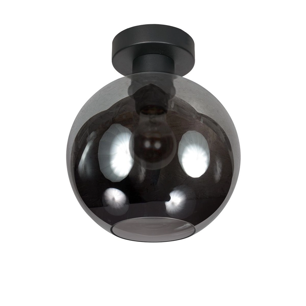Plafonnier Bloeba boule de verre fumé Ø 20cm Plafonnier Bloeba boule de verre fumé Ø 20cm