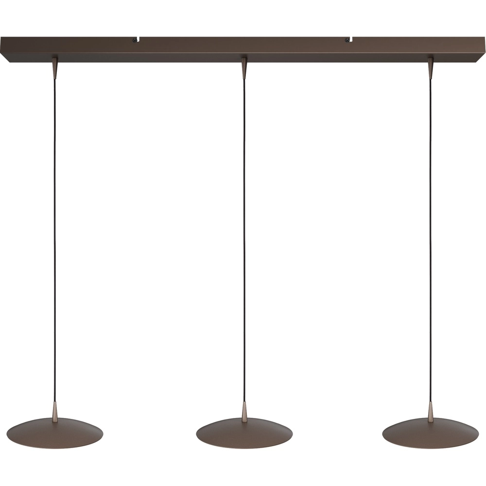Lampe pendante à 3 lampes Scala 100cm cacao brun Ø 20cm