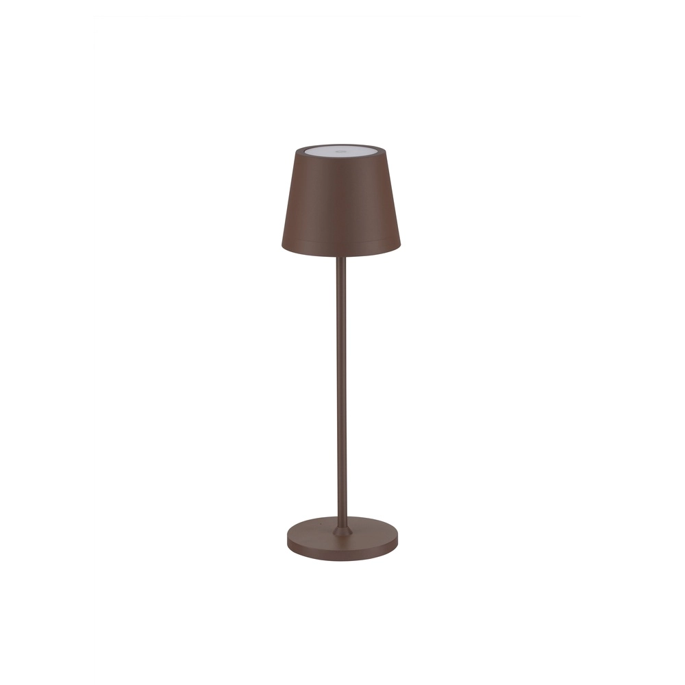 Lampe de table rechargeable Seina Brun rouille Lyora 5212017444424