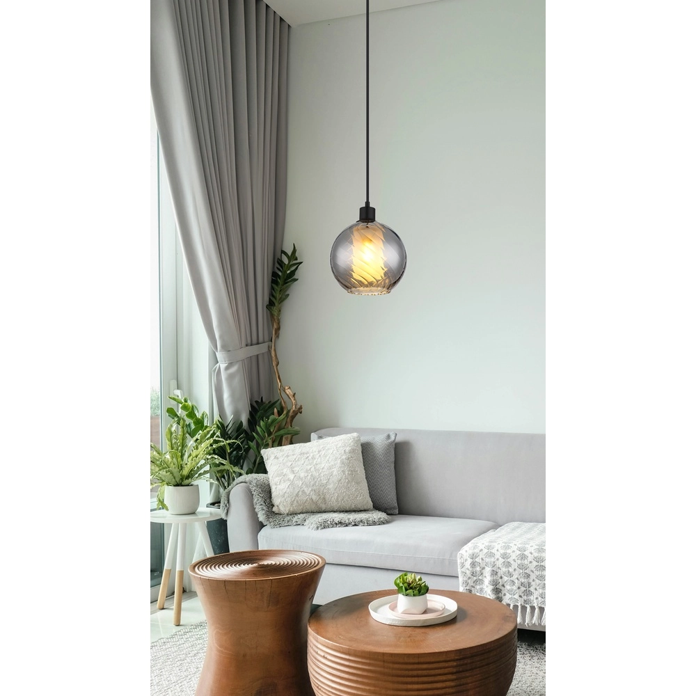 Lampe pendante de conception Ulf Noir Globo 9007371531707