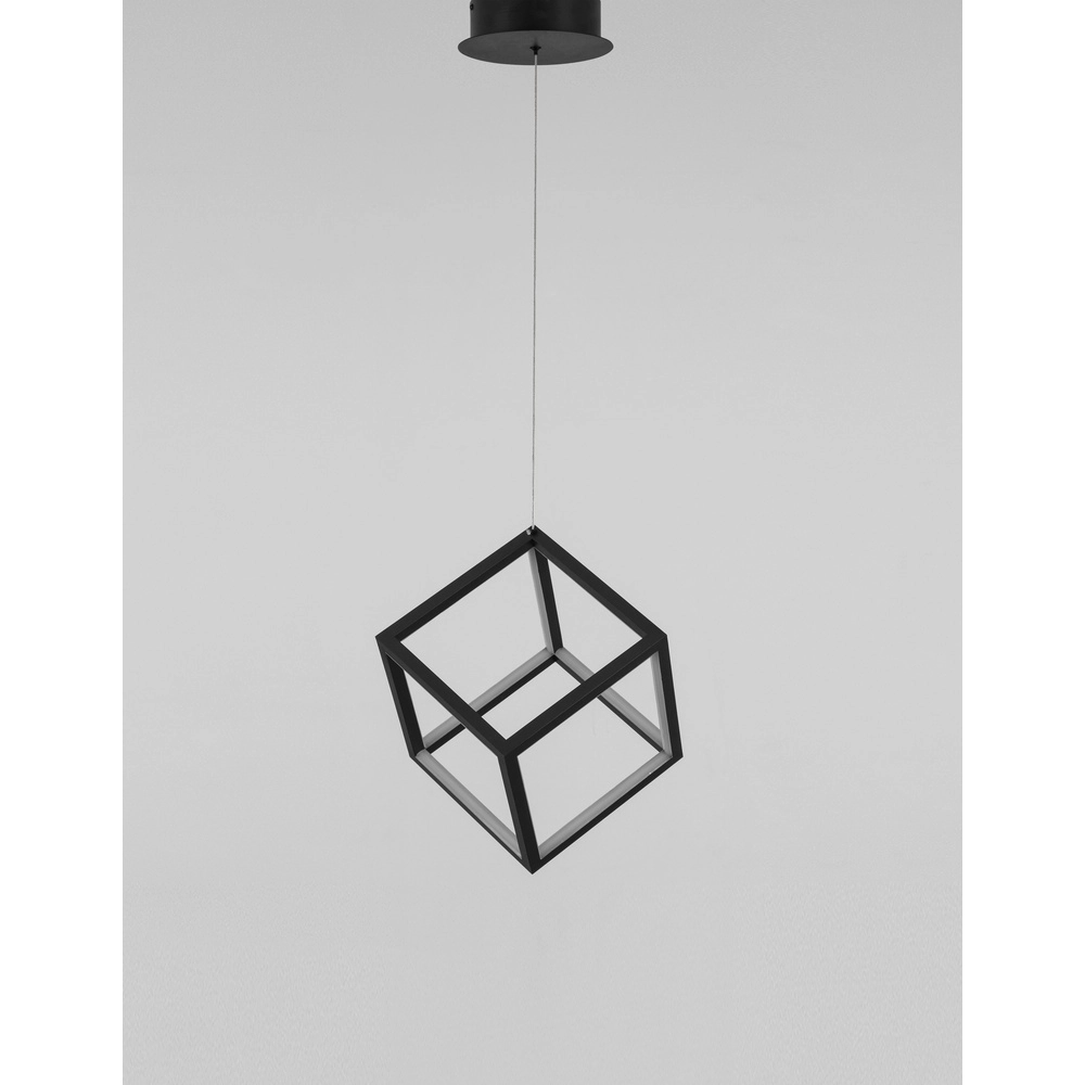 Suspension carrée Gabbia noir Lyora 5212017423399