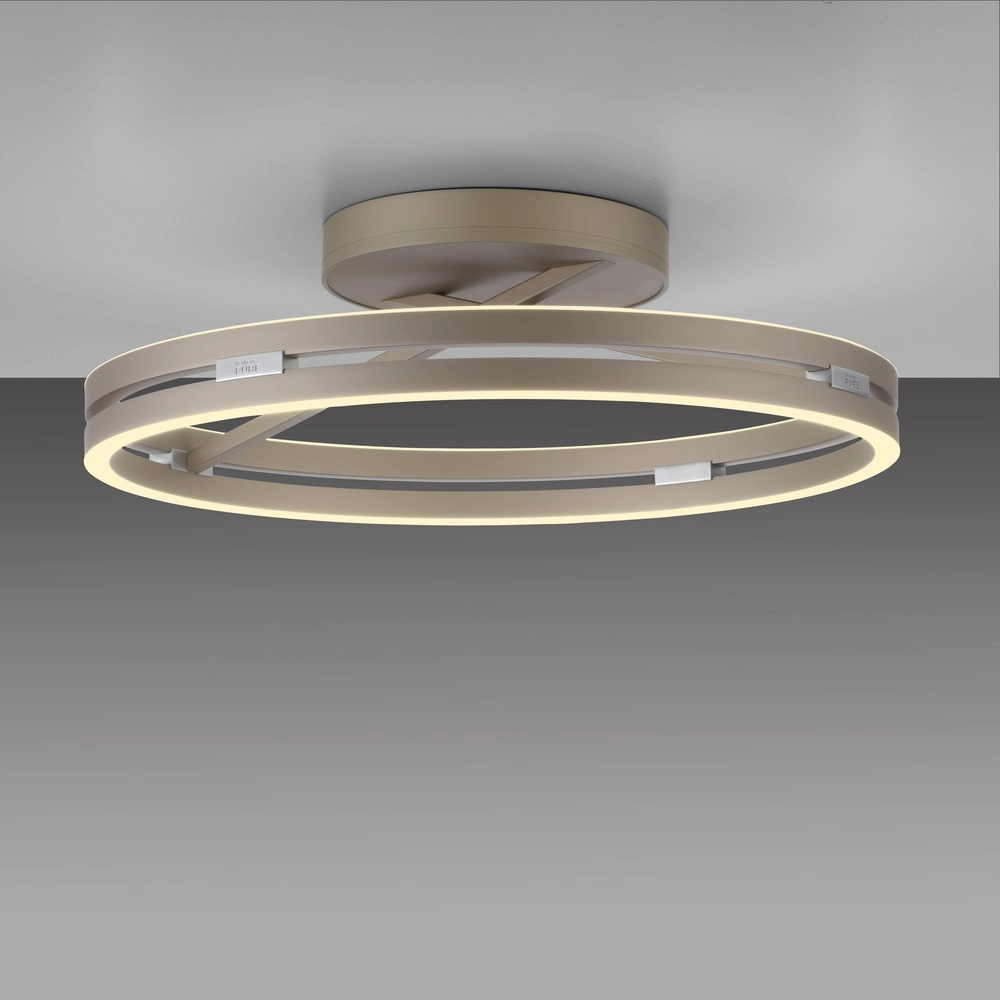 Lumière LED de plafond Pure Loop Ø 60 cm - bronce Paul Neuhaus 4012248398340