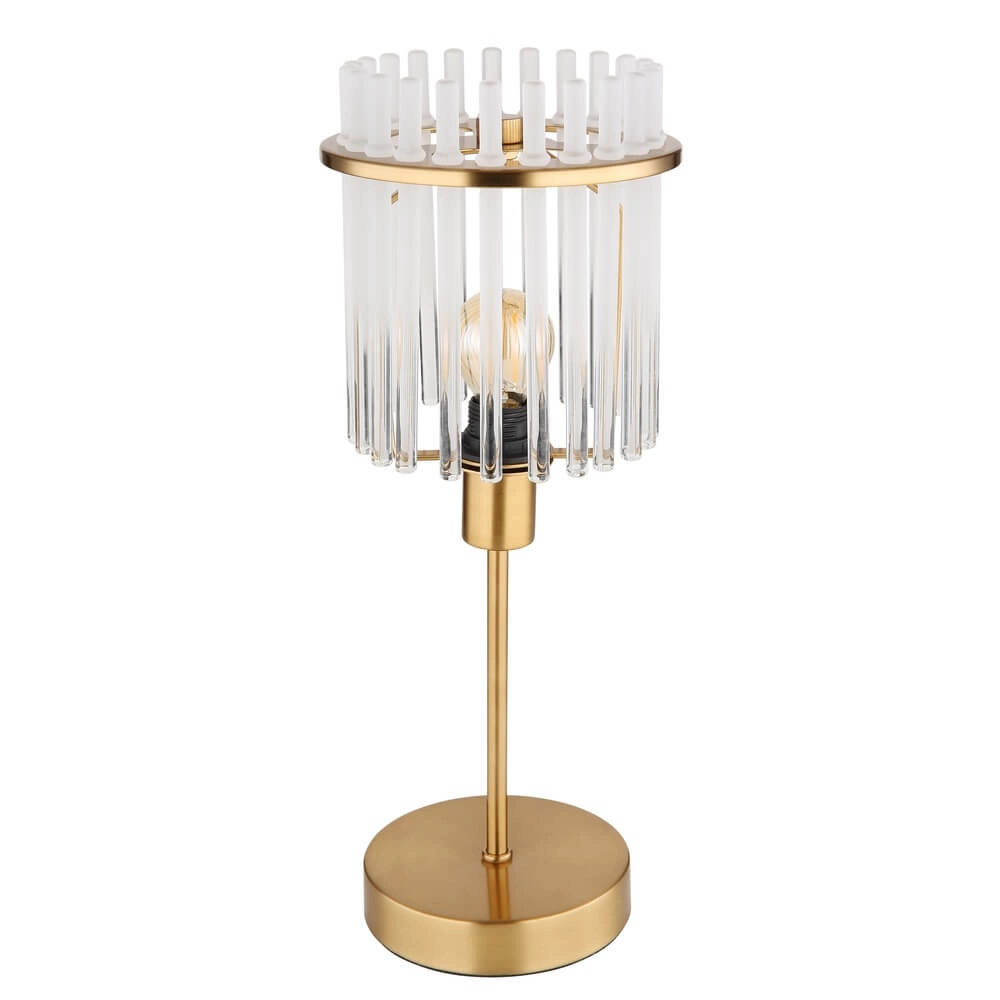 Lampe de table dorée Gorley avec verre Ø 15cm Globo 9007371449811