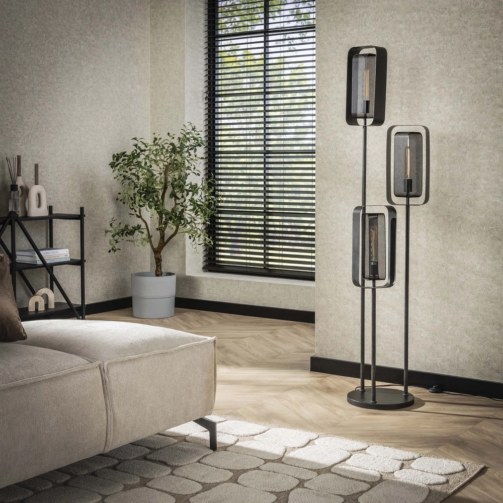 Lampe de pied en treillis métallique 3L Mesh 170 cm Lyora 8716803512184
