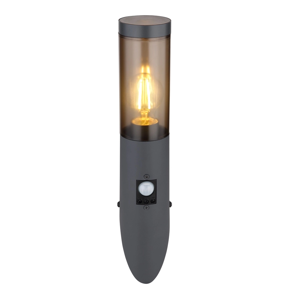 Lampe d’extérieur Boston anthracite avec fumée et capteur Globo 9007371439720