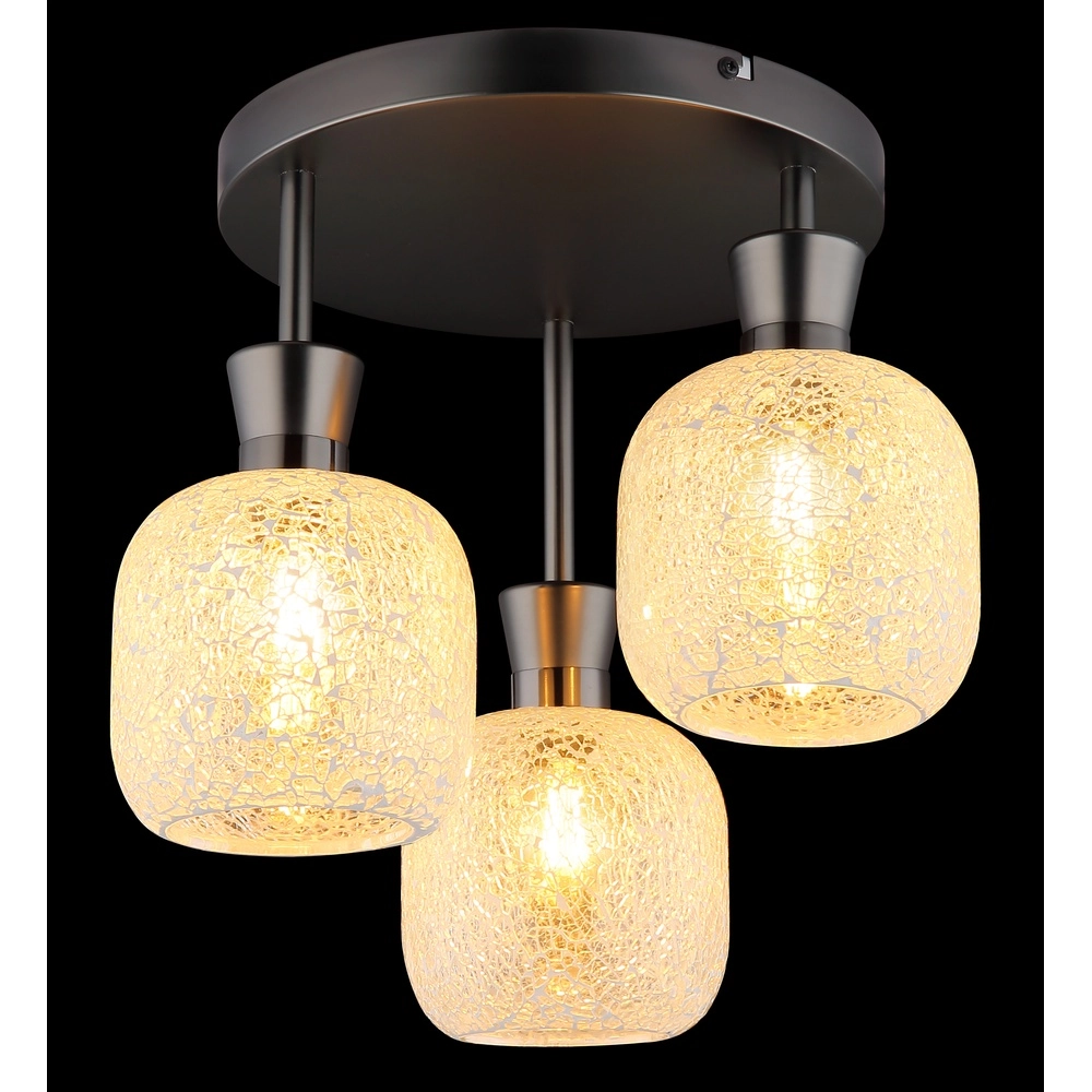 Lampe de plafond à 3 lumières Brokana Bronze à fusil Globo 9007371572465