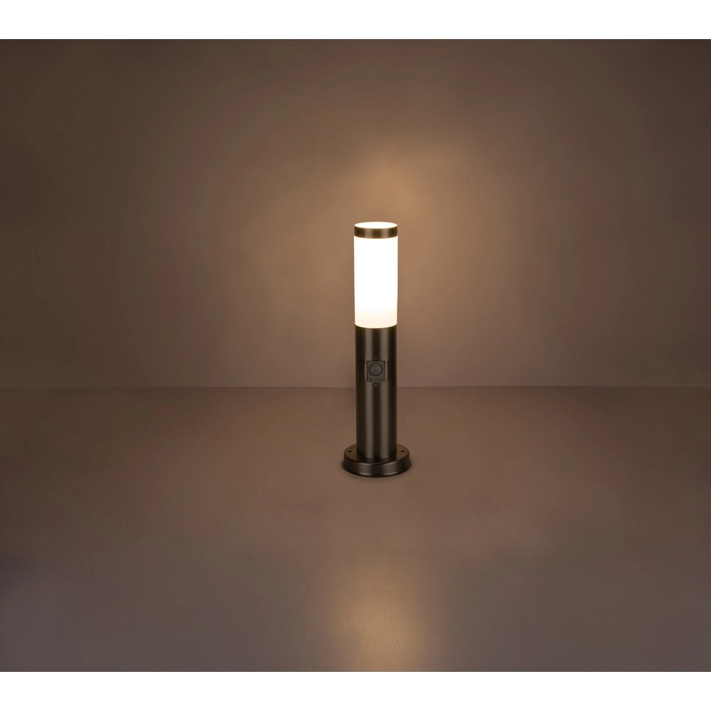 Lampe de jardin Boston Led Acier inoxydable avec blanc et capteur Globo 9007371311972