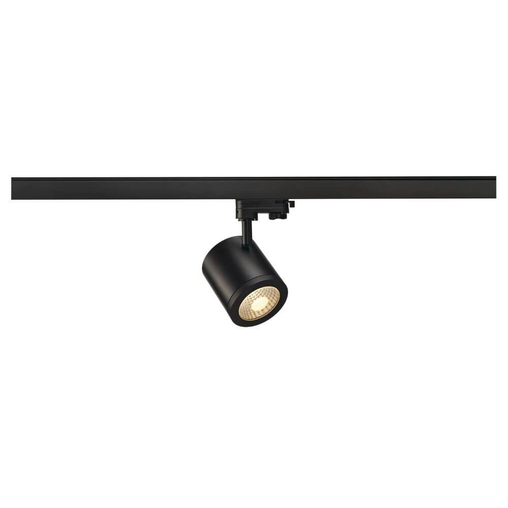 Spot sur rail LED Enola Triphasé - noir - 3000K