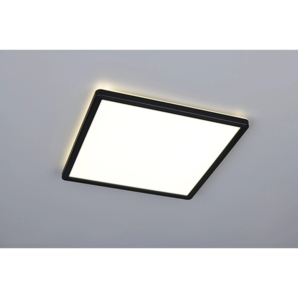 Lumière carrée au plafond Emra noir 29cm Trio 4017807704181