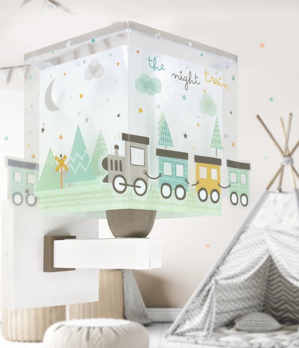 Applique murale Night Train Gris lueur dans le noir Dalber 8420406635392