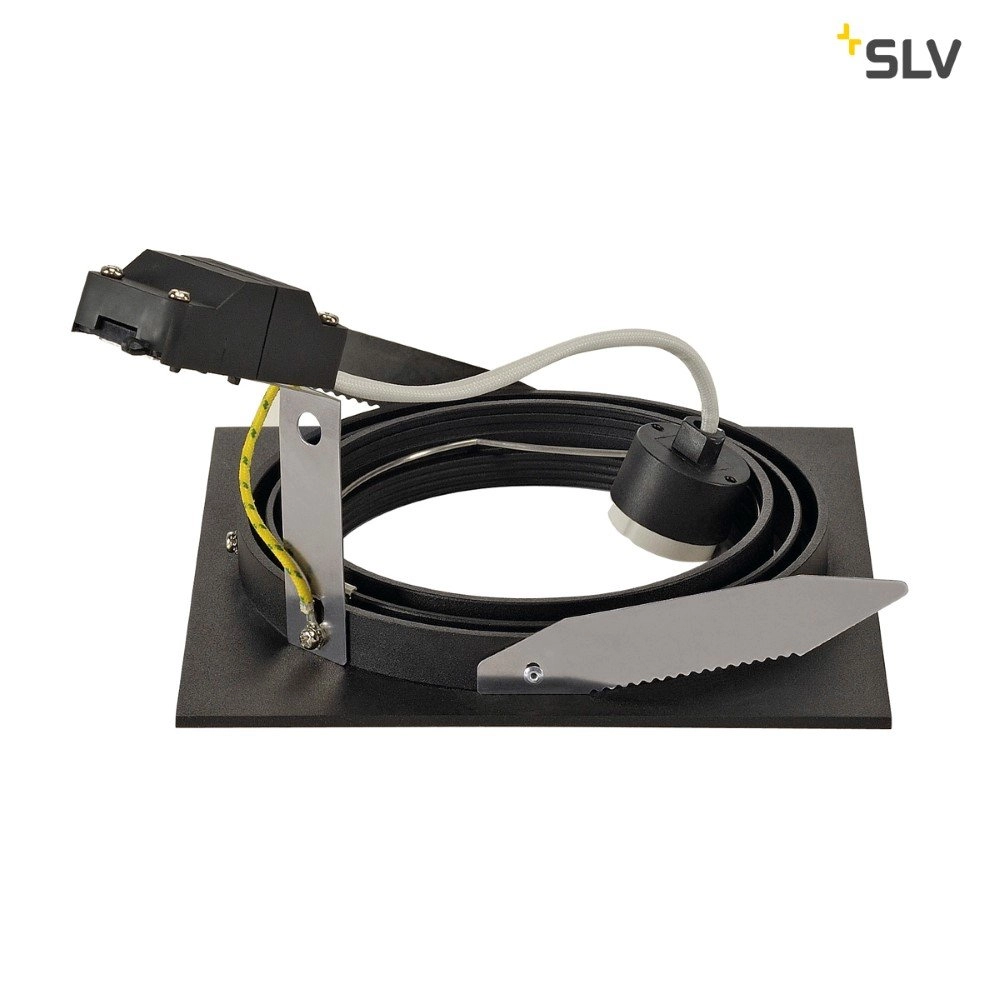 Spot encastrable New Tria ES111 Round noir avec ressorts à lames SLV 4024163150293