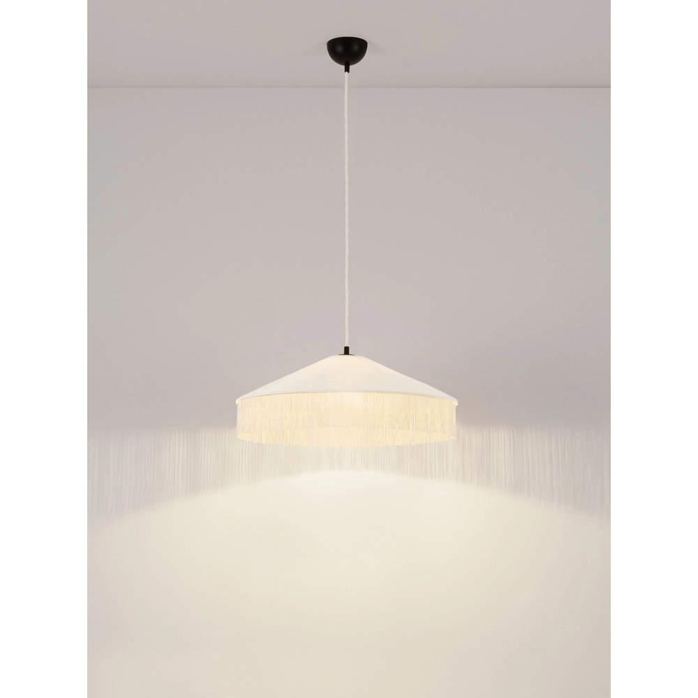 Lampe pendante Tiffany Velvy beige Lyora 5212017493781