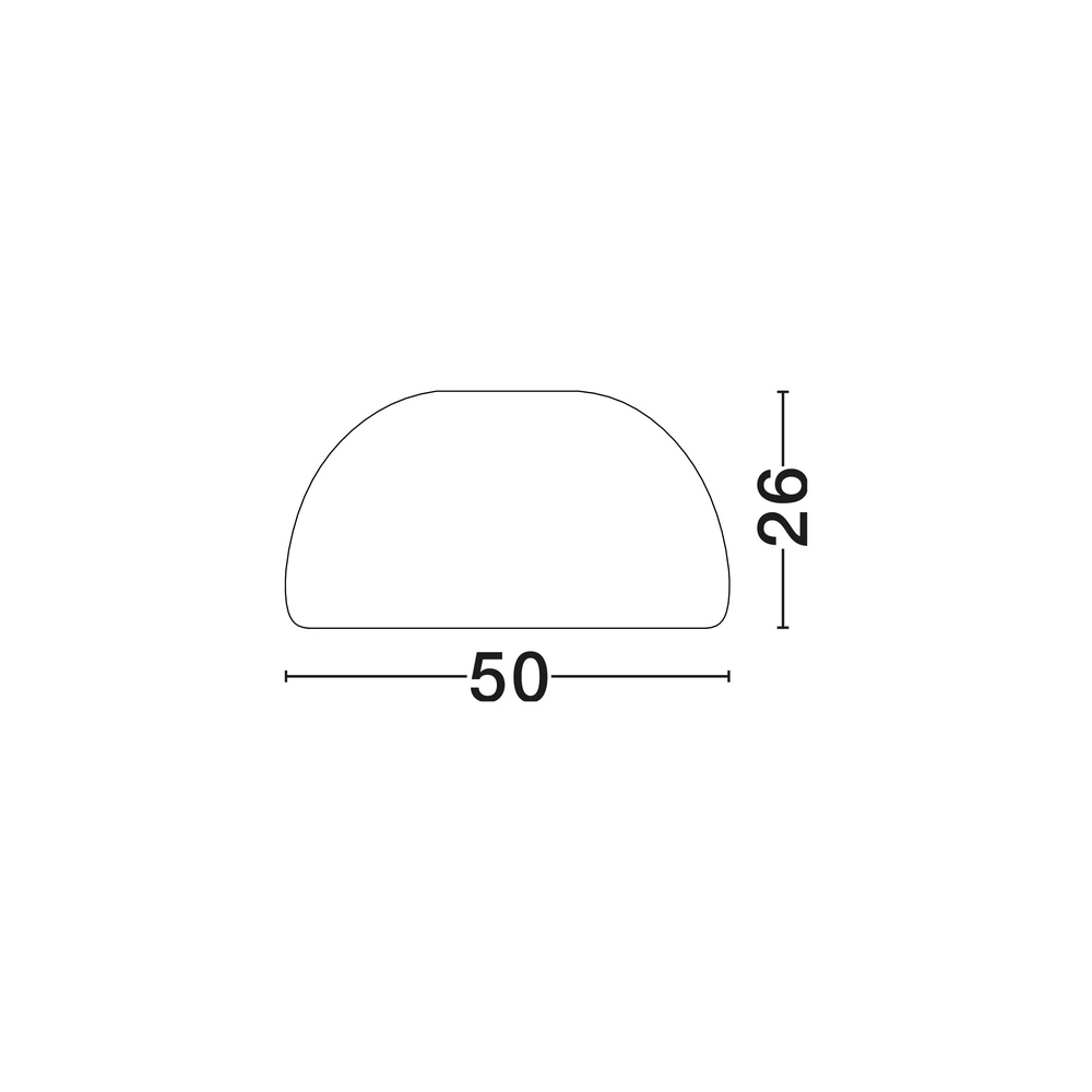 Lampe de plafond moderne Davo terre cuite Ø 50cm Lyora 5212017495716